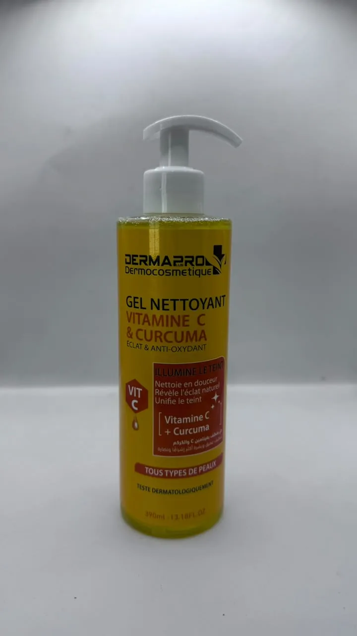 GEL NETTOYANT VITAMINE C & CURCUMA 390ML