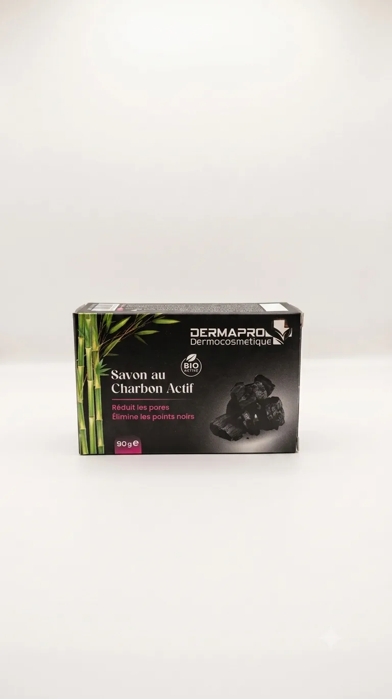 Savon au charbon actif